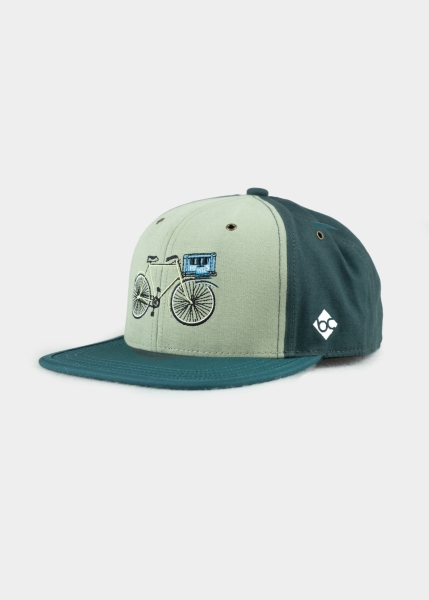 Cap "Expresslieferdienst" - dunkelgrün (Snapback)